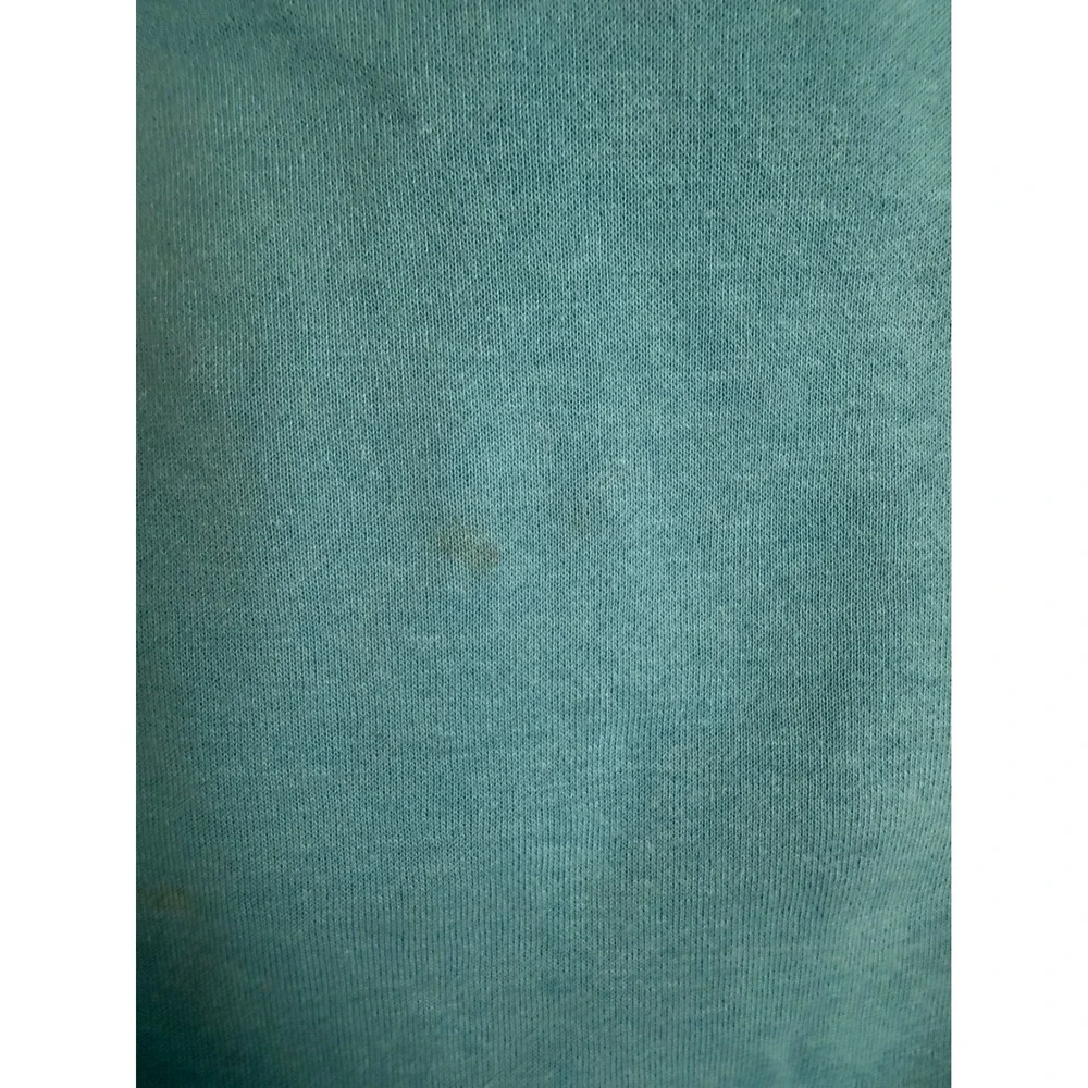 King Universal Teal Blue Embroidered Peacock Sweatshirt Crewneck Mens Medium